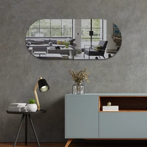 Ayna | Füme Ayna | Victory Tasarım Kanallı Oval Ayna | 50CM x 120CM