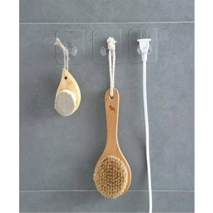 Kendinde Yapışkanlı Şeffaf Kablo Tutucu Diş Fırçası Askısı 5 Adet