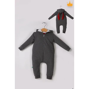Babyhola Fermuarlı Tavşan Kulaklı Tulum 5014