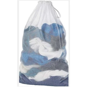 Dayanıklı Polyester Perde ve Çamaşır Yıkama Filesi - Beyaz, Yıpranmayı ve Aşınmayı Önleyici, 60x80 cm