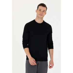 U.S. Polo Assn. Erkek Siyah Basic Sweatshirt 50269402-VR046
