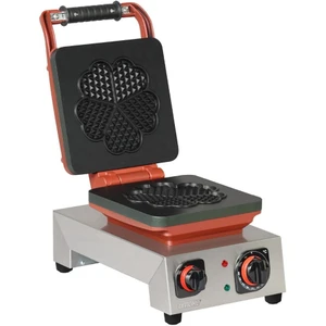 Kare Waffle Makinesi Kalp Çiçek Ø190