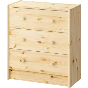 IKEA Rast 3 Çekmeceli Şifonyer, Çam Meridyendukkan 62X70 cm