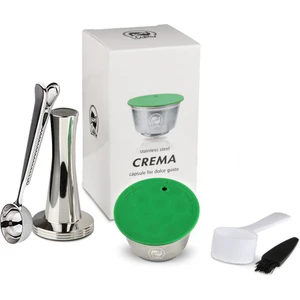 Kuadu Shop Turuncu Tarzı Icafilas Yeniden Kullanılabilir Kapsül Dolce Gusto Inox Için Nescafe Dolce Gusto Kahve Kapsül Paslanmaz Metal Filtreler Tamper Kaşığı (Yurt Dışından)