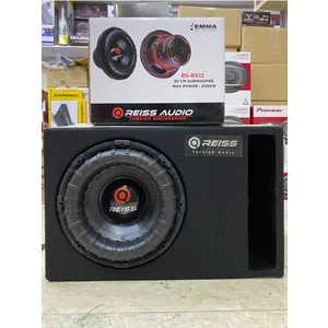 Reiss Audio RS-RX12 30CM Spl Uyumlu Medefe Kabinli Bass 2000WAT 600RMS Cift Bobin