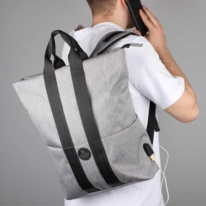 My Valice Smart Bag Elegant USB Şarj Girişli Laptop Bölmeli Notebook Sırt Çantası Gri