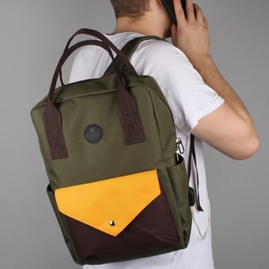 My Valice Smart Bag Post USB Şarj Girişli Laptop Bölmeli Notebook Sırt Çantası Haki