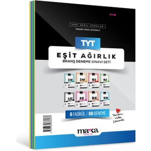 Marka Yayınları 2025 TYT Eşit Ağırlık Branş Deneme Sınavı Seti 8 Fasikül 68 Deneme