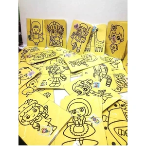 Kum Boyama Seti A4 5 Adet