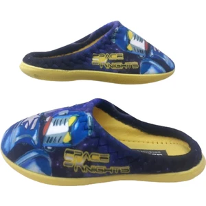 Erkek Çocuk Sarı- Lacivert Uzay Figürlü Ev Içi Terlik GZRR98-880