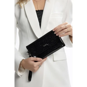 Tamer Tanca Kadın Vegan Siyah Rugan Cüzdan Cuzdan 1003 1508 Bn Czdn SK23/24 Sıyah Fsly