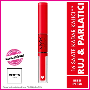 Nyx Professional Makeup Shıne Loud Hıgh Shıne Lıp Color - Rebel In Red