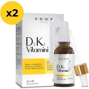 VOOP Vitamin D3K2 Sprey-Damla 20 ml 2 Adet