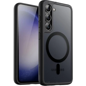 MTK Moveteck Samsung Galaxy S23 Plus Kılıf Mat Magsafe Wireless Şarj Destekli Hassas Butonlu Soft Mat Kenarlı Buzlu Çerçeveli Darbe Korumalı Lansman Kapak Elde Kaymaz Icea
