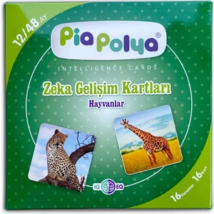Pia Polya Zeka Gelişim Kartları | 16 Adet | Mukavva
