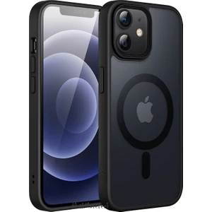 MTK Moveteck Apple iPhone 12 Kılıf Mat Magsafe Wireless Şarj Destekli