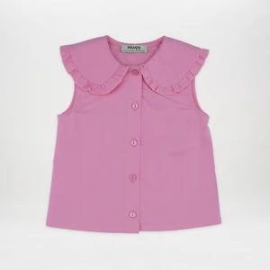 Bebe Yakalı Kolsuz Gömlek