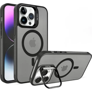 Apple iPhone 15 Pro Max Uyumlu Magsafe Stantlı Premium Kılıf Lens