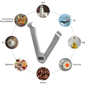 Gastro Scale 1001 Ekranlı Inox Mutfak Tartısı 5 kg Kapasite