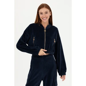 U.S. Polo Assn. Kadın Lacivert Sweatshirt 50271608-Vr033