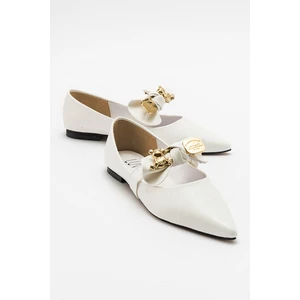 Helsi Beyaz Fiyonklu Kadın Babet