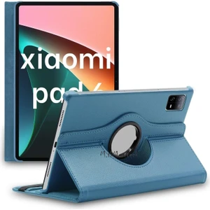 M.TK Moveteck Xiaomi Mi Pad 6 & Pad 6 Pro 11 Inç Kılıf Dönebilen 360 Tablet Kılıfı Standlı Pu Deri Elastik Kapaklı Smart Tam Korumalı