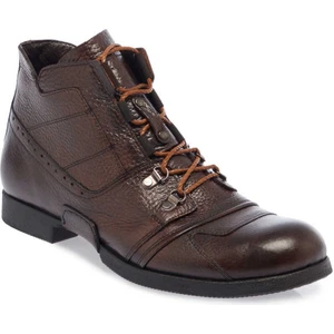 Kahve Hakiki Deri Erkek Casual Bot - E23K1BT56503-A42