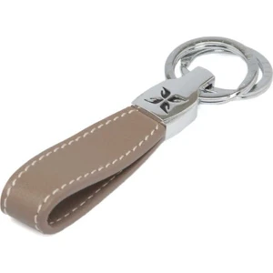 Bej Hakiki Deri Unisex Anahtarlık - S1AN00000248-B56