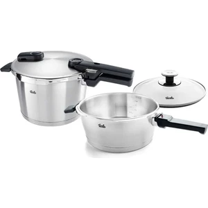 Vitaquick Premium 6+3.5lt Düdüklü Tencere 2'li Set+Cam Kapak