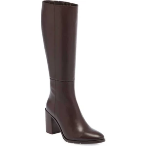 Kahve Hakiki Deri Kadın Klasik Çizme - K23K1CM67043-D38