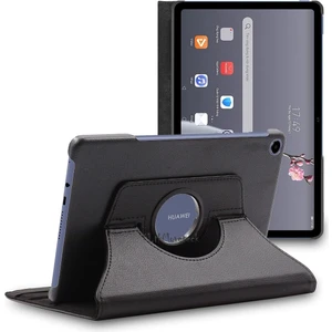 M.TK Moveteck Huawei Honor Pad X8 10.1 Inç Kılıf Dönebilen 360 Tablet Kılıfı Standlı Pu Deri Elastik Kapaklı Smart Tam Korumalı Huawe Honor Pad X8 Lite Uyumlu