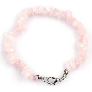 Doğal Taş Cenneti Pembe Kuvars Doğal Taş Kırıktaş Bileklik