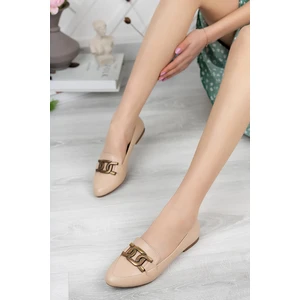 Kadın Babet Rahat Ortopedik Taban Deri Cilt