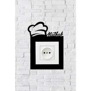 Mutfak Duvar Dekorasyon Priz Çerçevesi (Iç Ölçü 8,4x8,4 Cm) Dekoratif Priz Süsü- Anahtar Çerçevesi