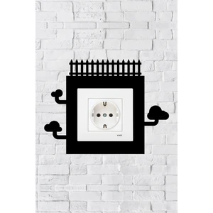 Çit Tasarım Priz Çerçevesi (Iç Ölçü 8,4x8,4 Cm) Dekoratif Priz - Anahtar Çerçevesi