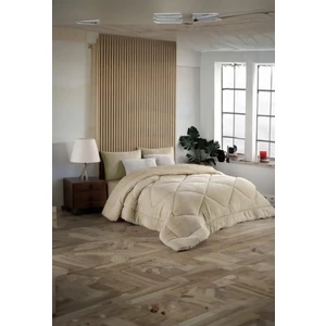 Çift Kişilik Yorgan Renkli Wellsoft Çift Taraflı 195X215 Bej