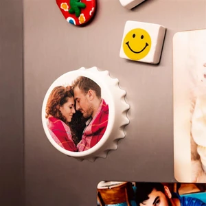 Hediye Vakti Fotoğraf Baskılı Kişiye Özel Kapak Görünümlü Magnet Açacak