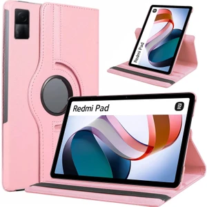 M.TK Moveteck Xiaomi Redmi Pad 10.61 Inç Kılıf Dönebilen 360 Tablet Kılıfı Standlı Pu Deri Elastik Kapaklı Smart Tam Korumalı