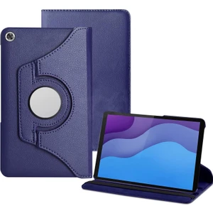 M.TK Moveteck Lenovo Tab M10 Plus TB-X606F 10.3 Inç Kılıf Dönebilen 360 Tablet Kılıfı Standlı Pu Deri Elastik Kapaklı Smart Tam Korumalı Akıllı Kapak