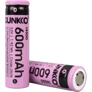 Irf 3.2 Volt 600 Mah 14500 Şarj Edilebilir Pil 2 Adet Lityum Ion Şarjlı Pil 14X50MM