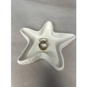 Love Candle Dekor Deniz Yıldızı Sunumluk, Deniz Yıldızı Tabağı, Mumluk, Dekoratif Obje