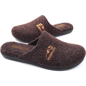 15337 Erkek Kışlık Çıkarılabilir Keçe Taban Ev Halı Terliği