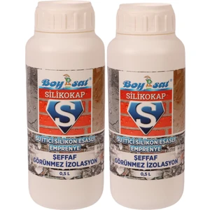 1 Lt Avantajlı Paket Silikokap Şeffaf Su Izolasyonu 500 ml x 2 Adet