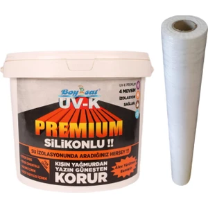 Yalıtım Paketi 1 kg Uv-K Premium Silikonlu Boya ve Izolasyon Keçesi