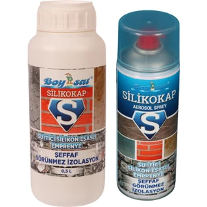 Evimin Dostu Fırsat Paketi Silikokap Şeffaf Izolasyon 500 ml + Silikokap Izolasyon Spreyi 400 ml