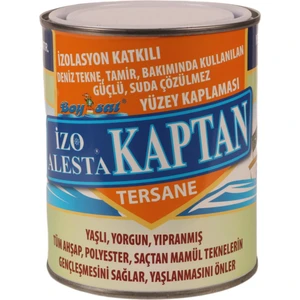 Izo Alesta Kaptan Izolasyon Katkılı Güçlü Suda Çözülmez Sürme Deniz Tekne Yüzey Kaplaması 1 kg