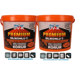 30 kg Avantajlı Su Izolasyon Boyası Paket Uv - K Premium Silikonlu 15 kg x 2 Adet