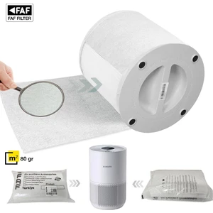 10 Adet Xiaomi Smart Air Purifier 4 Compakt  EU Uyumlu Gümüş İyonlu Elektrostatik Toz Tutucu Ön Filtre