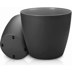 Melkan Home Siyah Renkli 48 Litre Kapasiteli Tekerlekli Bitki Saksısı