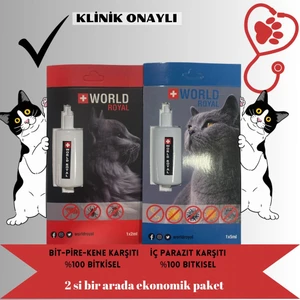 Bluepet World Royal Kedi Ic Dıs Parazıt Damlası 2 Si Bir Arada